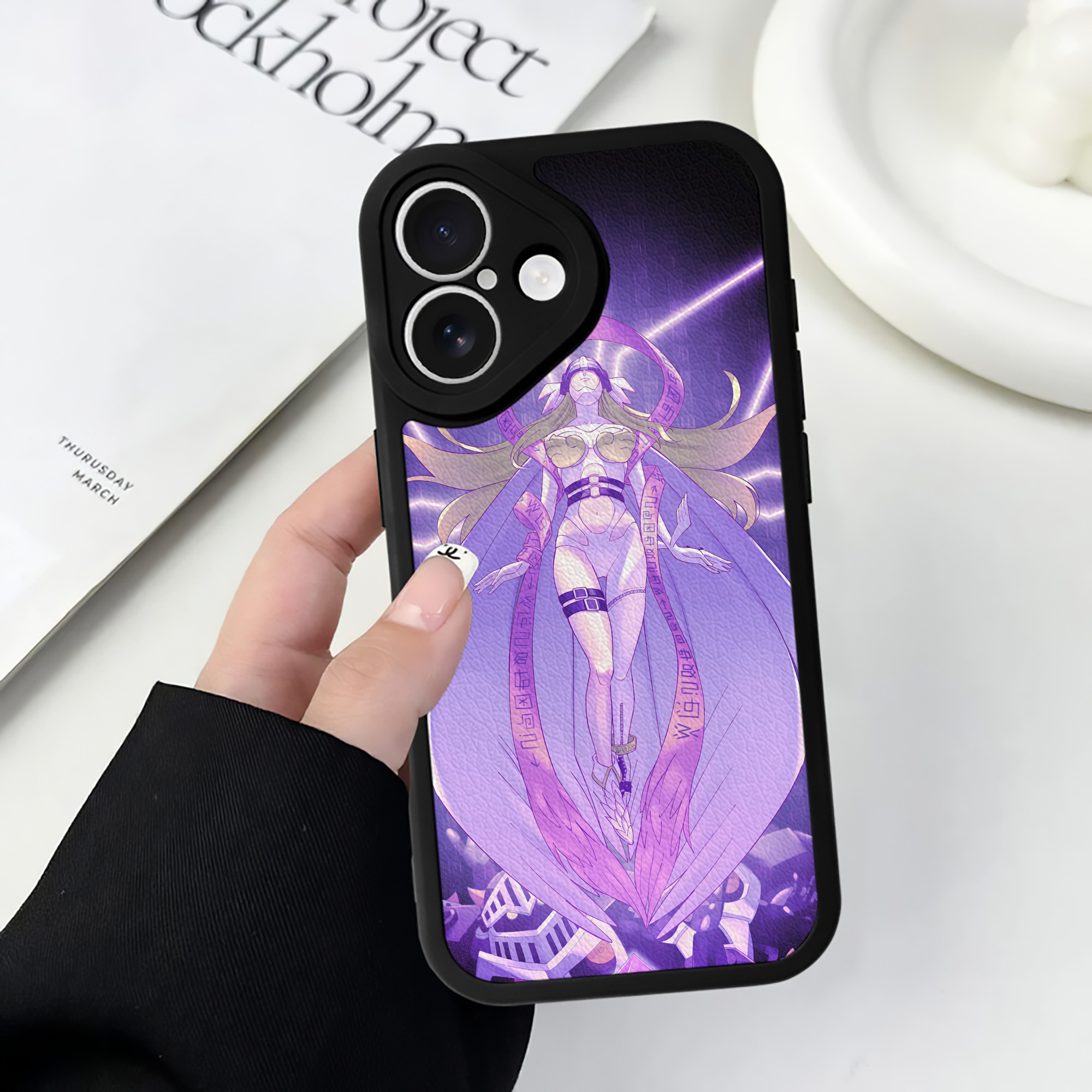（画像用） Digimon デジタルモンスター/デジモン 【iPhone 16シリーズ対応】シリコンスマホケース（レザー調） 材質：シリコン